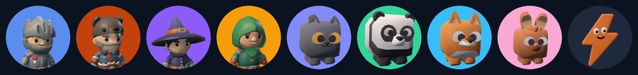 The characters you can play as, and Bolty
