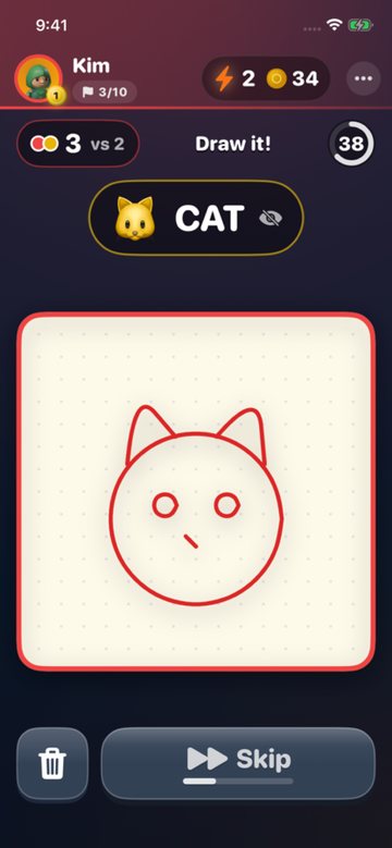 Scribble Buddies: draw the secret word for your team