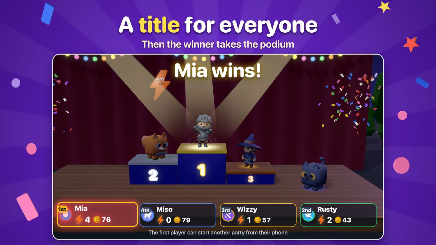 Party Titles: everyone gets a title at the end